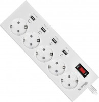 Фото - Мережевий фільтр / подовжувач Promate Powerstrip-4EU 