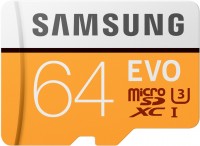 Карта пам'яті Samsung EVO microSD UHS-I U3 64 ГБ