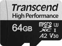 Фото - Карта пам'яті Transcend microSDXC 330S 64 ГБ