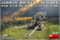 Фото - Збірна модель MiniArt German Rocket Launcher with 28 cm WK SPR and 32 cm WK Flamm (1:35) 