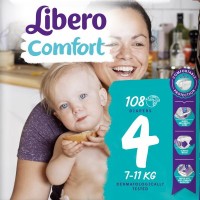 Zdjęcia - Pielucha Libero Comfort 4 / 108 pcs 