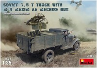 Фото - Збірна модель MiniArt Soviet 1.5T Truck with M-4 Maxim AA Machine Gun (1:35) 