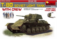 Збірна модель MiniArt T-80 Soviet Light Tank with Crew (1:35) 