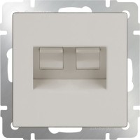 Zdjęcia - Gniazdko Werkel WL03-RJ45+RJ45 kość słoniowa