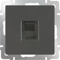 Фото - Розетка Werkel WL07-RJ-45 графіт