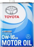 Фото - Моторне мастило Toyota Motor Oil 0W-16 SN 4 л