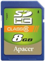 Zdjęcia - Karta pamięci Apacer SDHC Class 6 8 GB