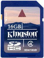 Zdjęcia - Karta pamięci Kingston SDHC Class 4 16 GB