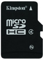 Карта пам'яті Kingston microSDHC Class 4 16 ГБ