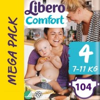 Фото - Підгузки Libero Comfort 4 / 104 pcs 