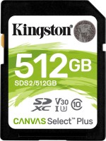 Zdjęcia - Karta pamięci Kingston SD Canvas Select Plus 512 GB