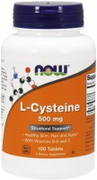 Zdjęcia - Aminokwasy Now L-Cysteine 500 mg 100 tab 