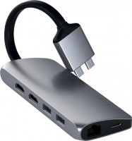 Кардридер / USB-хаб Satechi Type-C Dual Multimedia Adapter 