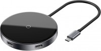 Czytnik kart pamięci / hub USB BASEUS Circular Mirror Wireless Charger Hub 