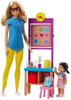 Фото - Лялька Barbie Teacher Doll with Flipping Blackboard Playset FJB29 