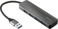 Czytnik kart pamięci / hub USB Trust Halyx Aluminium 4-Port USB 3.2 
