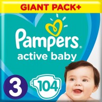 Zdjęcia - Pielucha Pampers Active Baby 3 / 104 pcs 