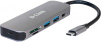 Кардридер / USB-хаб D-Link DUB-2325 