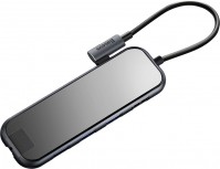 Zdjęcia - Czytnik kart pamięci / hub USB BASEUS USB-C to 3xUSB3.0+HDMI+RJ45+PD 