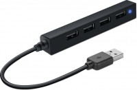 Кардридер / USB-хаб Speed-Link Snappy Slim USB Hub 4 Port USB 2.0 Passive 