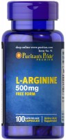 Амінокислоти Puritans Pride L-Arginine 500 mg 100 cap 