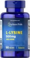 Фото - Амінокислоти Puritans Pride L-Lysine 500 mg 100 cap 