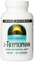 Фото - Амінокислоти Source Naturals L-Tryptophan 500 mg 30 cap 