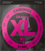 Struny DAddario XL Chromes Bass Flat Wound 45-100 