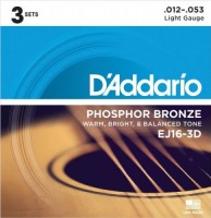 Zdjęcia - Struny DAddario Phosphor Bronze 3D 12-53 