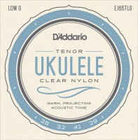 Фото - Струни DAddario Clear Nylon Ukulele Low-G Tenor 