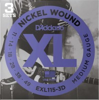Струни DAddario XL Nickel Wound 3D 11-49 