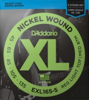Фото - Струни DAddario XL Nickel Wound Bass 5-String 45-135 