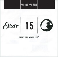 Фото - Струни Elixir Anti-Rust Plain Steel Single 15 