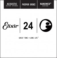 Фото - Струни Elixir Acoustic Nanoweb Phosphor Bronze Single 24 