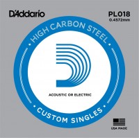 Струни DAddario Single Plain Steel 018 