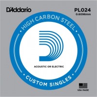 Struny DAddario Single Plain Steel 024 