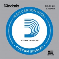 Струни DAddario Single Plain Steel 026 