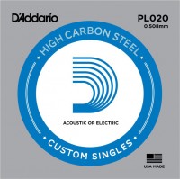 Струни DAddario Single Plain Steel 020 