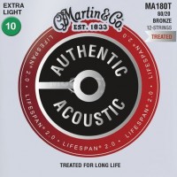 Струни Martin Authentic Acoustic Lifespan 2.0 Bronze 12-String 10-47 