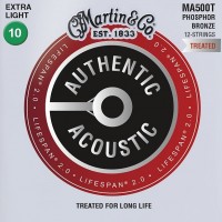 Zdjęcia - Struny Martin Authentic Acoustic Lifespan 2.0 Phosphor Bronze 12-String 10-47 