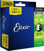 Zdjęcia - Struny Elixir Electric Optiweb Light 10-46 (3-Pack) 