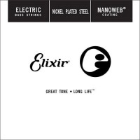 Струни Elixir Electric Bass Nanoweb Nickel Plated Steel Single 125 L 