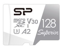 Фото - Карта пам'яті Silicon Power Superior microSDXC UHS-1 C10 V30 A2 + Adapter 128 ГБ