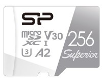 Zdjęcia - Karta pamięci Silicon Power Superior microSDXC UHS-1 C10 V30 A2 + Adapter 256 GB