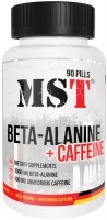 Фото - Амінокислоти MST Beta-Alanine plus Caffeine 90 tab 