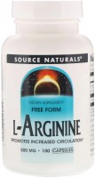 Фото - Амінокислоти Source Naturals L-Arginine 500 mg 50 cap 