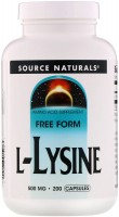 Фото - Амінокислоти Source Naturals L-Lysine 500 mg 250 tab 