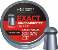 Фото - Кулі й патрони JSB Exact Jumbo Monster Diabolo Redesigned 5.5 mm 1.645 g 200 pcs 