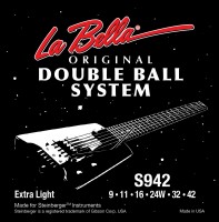 Zdjęcia - Struny La Bella Double Ball Steinberger 9-42 