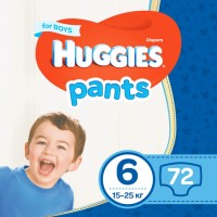 Zdjęcia - Pielucha Huggies Pants Boy 6 / 72 pcs 